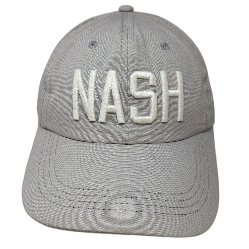 The Nash Collection Baseball Cap Gray One Size NASH Ally Embroidery Cotton Hat